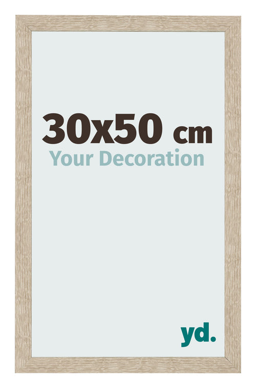Bilderrahmen 30x50cm Sonoma Eiche MDF Bologna Vorne Messe | Yourdecoration.de