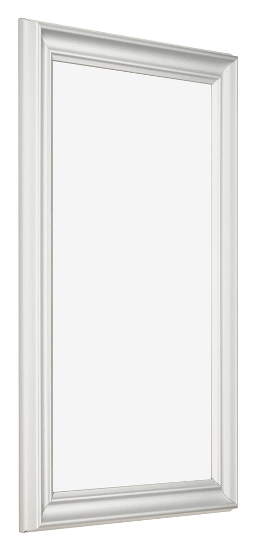 Bilderrahmen 30x50cm Weiss Gewischt MDF Lazio Vorne Schrag | Yourdecoration.de