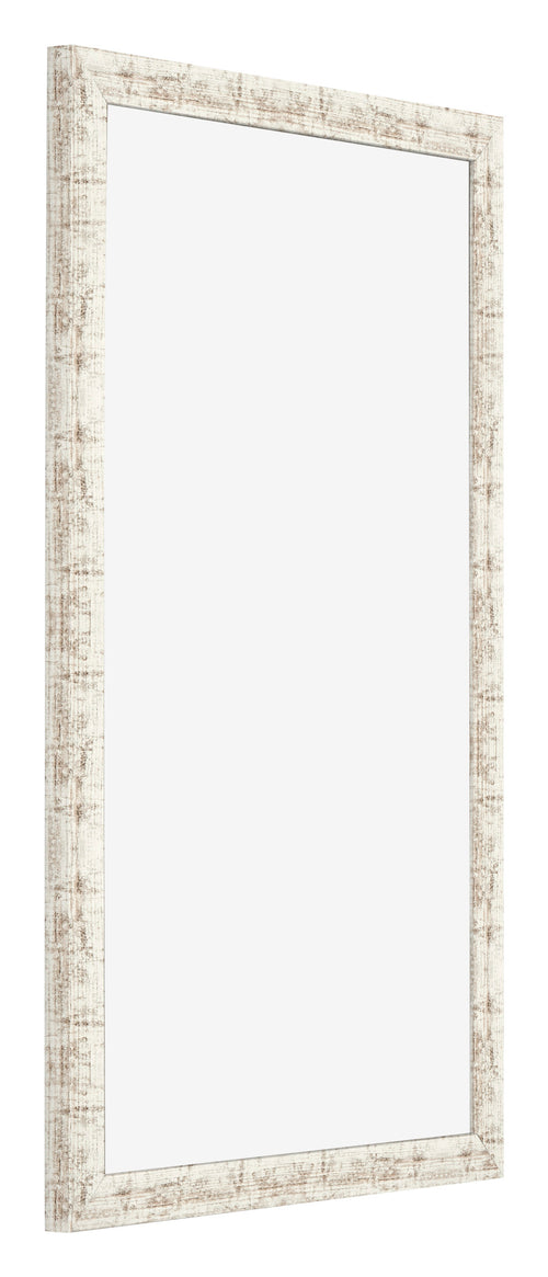 Bilderrahmen 30x50cm Weiß Vintage MDF Bologna Vorne Schrag | Yourdecoration.de