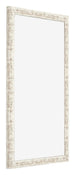 Bilderrahmen 30x50cm Weiß Vintage MDF Bologna Vorne Schrag | Yourdecoration.de