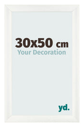 Bilderrahmen 30x50cm Weiß Vintage MDF Pisa Vorne Messe | Yourdecoration.de