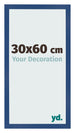 Bilderrahmen 30x60 cm Dunkelblau MDF Bologna Vorne Messe | Yourdecoration.de