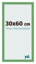 Bilderrahmen 30x60 cm Grun MDF Bologna Vorne Messe | Yourdecoration.de