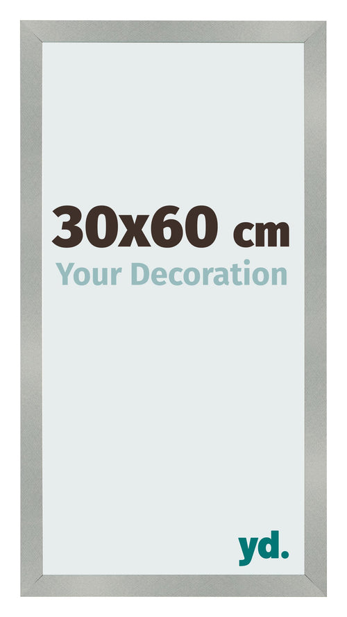 Bilderrahmen 30x60cm Aluminium Gebürstet MDF Bologna Vorne Messe | Yourdecoration.de