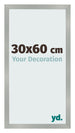 Bilderrahmen 30x60cm Aluminium Gebürstet MDF Bologna Vorne Messe | Yourdecoration.de