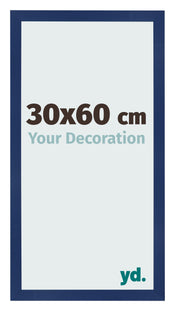 Bilderrahmen 30x60cm Dunkelblau Gewischt MDF Bologna Vorne Messe | Yourdecoration.de