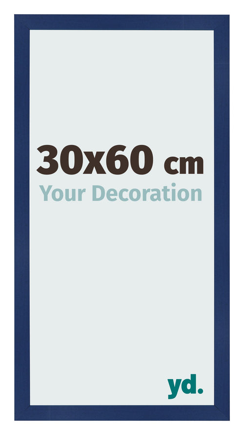 Bilderrahmen 30x60cm Dunkelblau Gewischt MDF Bologna Vorne Messe | Yourdecoration.de