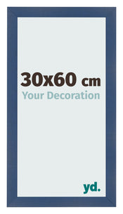 Bilderrahmen 30x60cm Dunkelblau Gewischt MDF Pisa Vorne Messe | Yourdecoration.de