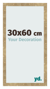Bilderrahmen 30x60cm Gold Antik MDF Bologna Vorne Messe | Yourdecoration.de