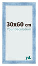 Bilderrahmen 30x60cm Hellblau Gewischt MDF Pisa Vorne Messe | Yourdecoration.de