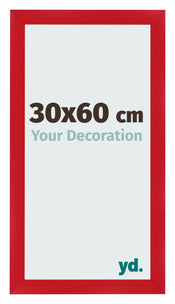 Bilderrahmen 30x60cm Rot MDF Pisa Vorne Messe | Yourdecoration.de