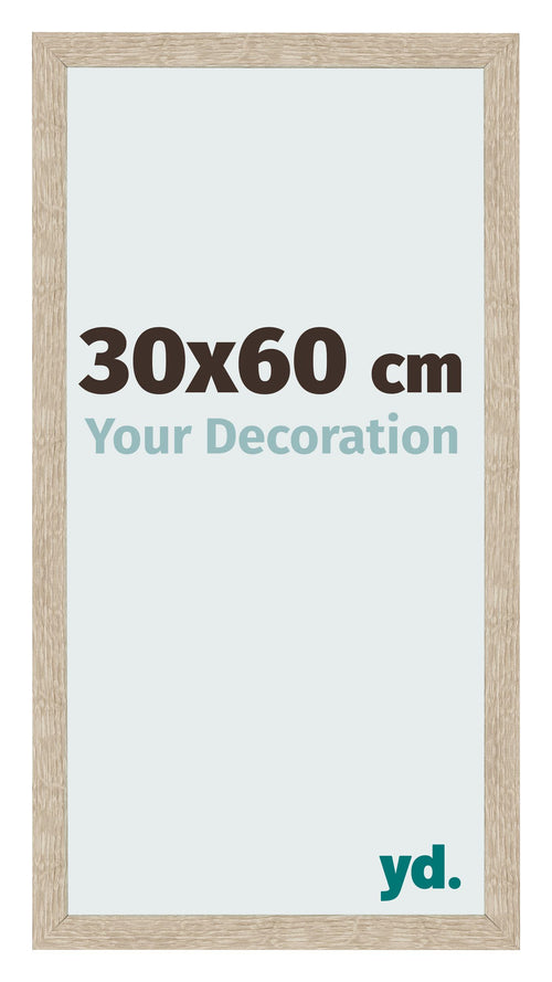 Bilderrahmen 30x60cm Sonoma Eiche MDF Bologna Vorne Messe | Yourdecoration.de