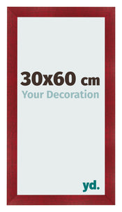 Bilderrahmen 30x60cm Weinrot Gewischt MDF Pisa Vorne Messe | Yourdecoration.de