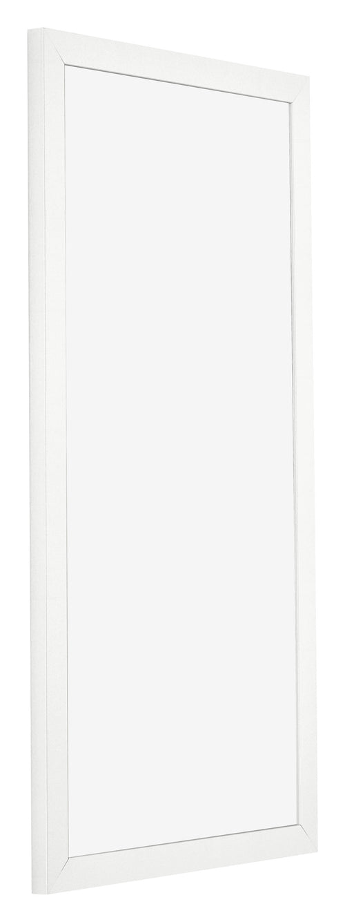 Bilderrahmen 30x60cm Weiss Hochglanz MDF Bologna Vorne Schrag | Yourdecoration.de