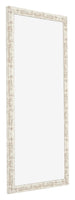 Bilderrahmen 30x60cm Weiß Vintage MDF Bologna Vorne Schrag | Yourdecoration.de