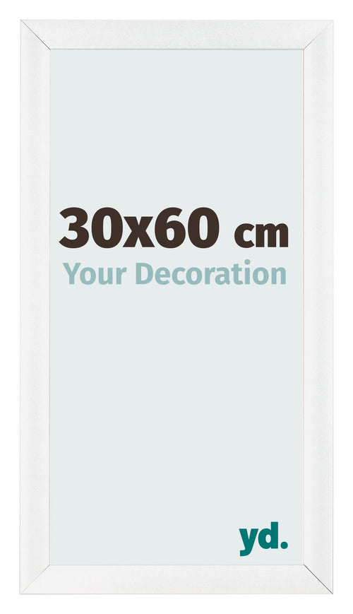 Bilderrahmen 30x60cm Weiß Vintage MDF Pisa Vorne Messe | Yourdecoration.de