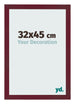 Bilderrahmen 32x45 cm Weinrot Gewischt MDF Bologna Vorne Messe | Yourdecoration.de