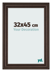 Bilderrahmen 32x45cm Eiche Dunkel MDF Lazio Vorne Messe | Yourdecoration.de