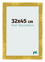 Bilderrahmen 32x45cm Gold Vintage MDF Pisa Vorne Messe | Yourdecoration.de
