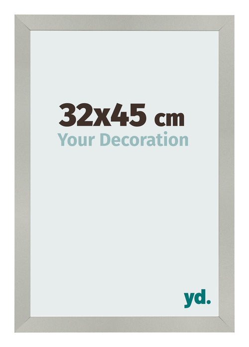 Bilderrahmen 32x45cm Silber Matt MDF Bologna Vorne Messe | Yourdecoration.de