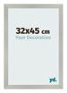 Bilderrahmen 32x45cm Silber Matt MDF Bologna Vorne Messe | Yourdecoration.de