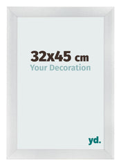 Bilderrahmen 32x45cm Silber Schwarz Gewischt MDF Pisa Vorne Messe | Yourdecoration.de