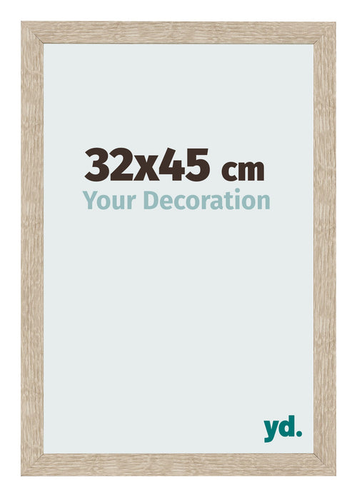 Bilderrahmen 32x45cm Sonoma Eiche MDF Bologna Vorne Messe | Yourdecoration.de