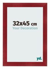 Bilderrahmen 32x45cm Weinrot Gewischt MDF Pisa Vorne Messe | Yourdecoration.de