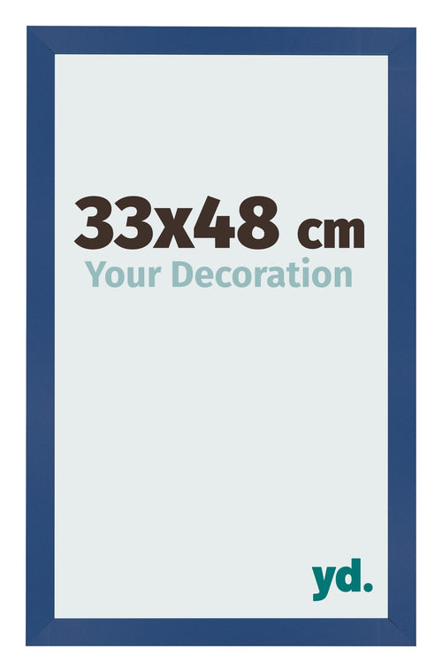 Bilderrahmen 33x48 cm Dunkelblau MDF Bologna Vorne Messe | Yourdecoration.de