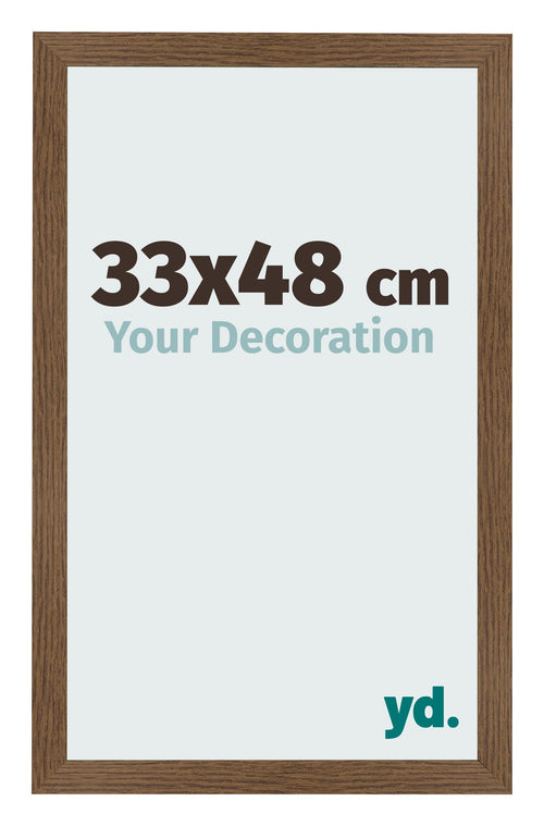 Bilderrahmen 33x48 cm Eiche Rustikal MDF Bologna Vorne Messe | Yourdecoration.de