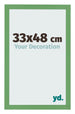 Bilderrahmen 33x48 cm Grun MDF Bologna Vorne Messe | Yourdecoration.de