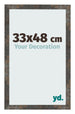 Bilderrahmen 33x48 cm Oxidiertes Metall MDF Bologna Vorne Messe | Yourdecoration.de