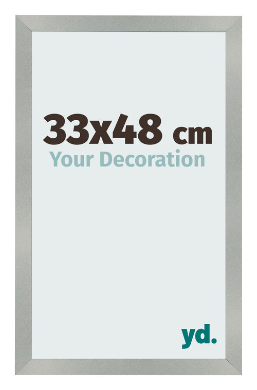 Bilderrahmen 33x48cm Aluminium Gebürstet MDF Bologna Vorne Messe | Yourdecoration.de