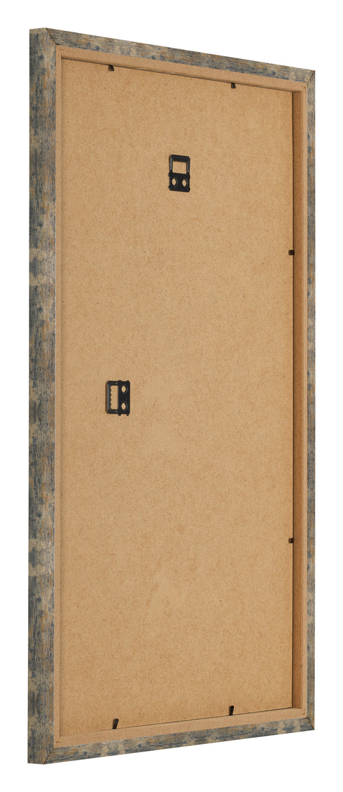Bilderrahmen 33x48cm Blau Gold Meliert MDF Bologna Ruckseite Schrag | Yourdecoration.de