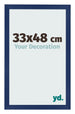 Bilderrahmen 33x48cm Dunkelblau Gewischt MDF Bologna Vorne Messe | Yourdecoration.de
