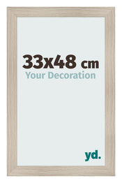 Bilderrahmen 33x48cm Eiche Rustikal MDF Pisa Vorne Messe | Yourdecoration.de