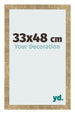 Bilderrahmen 33x48cm Gold Antik MDF Bologna Vorne Messe | Yourdecoration.de