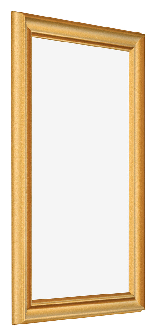 Bilderrahmen 33x48cm Gold Matt MDF Lazio Vorne Schrag | Yourdecoration.de