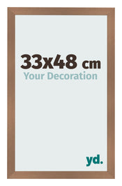 Bilderrahmen 33x48cm Kupfer Dekor MDF Bologna Vorne Messe | Yourdecoration.de
