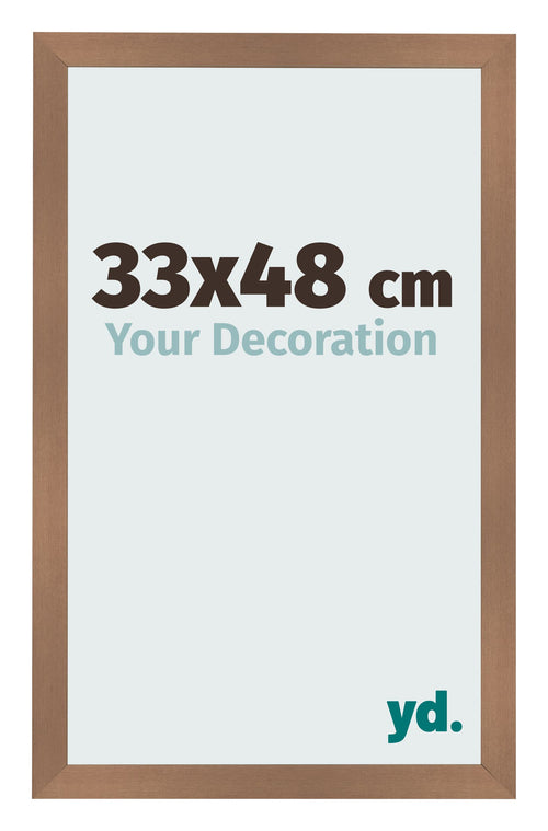 Bilderrahmen 33x48cm Kupfer Dekor MDF Bologna Vorne Messe | Yourdecoration.de