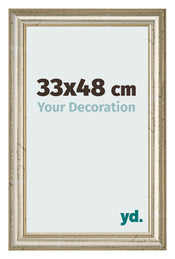 Bilderrahmen 33x48cm Metallglanz MDF Lazio Vorne Messe | Yourdecoration.de