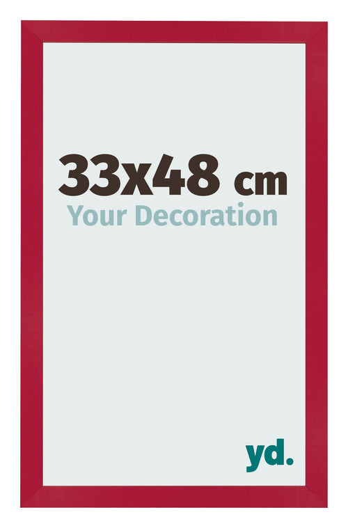 Bilderrahmen 33x48cm Rot MDF Bologna Vorne Messe | Yourdecoration.de