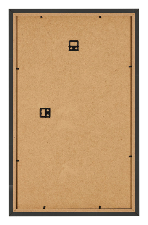 Bilderrahmen 33x48cm Schwarz Gemasert MDF Bologna Ruckseite | Yourdecoration.de
