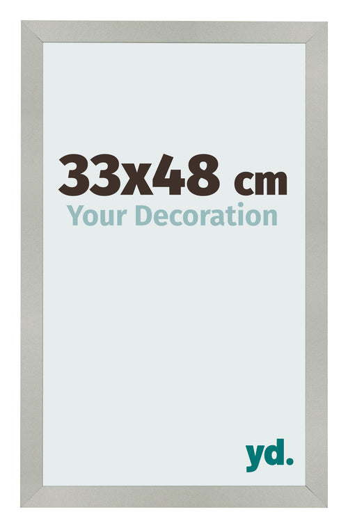 Bilderrahmen 33x48cm Silber Matt MDF Bologna Vorne Messe | Yourdecoration.de