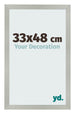 Bilderrahmen 33x48cm Silber Matt MDF Bologna Vorne Messe | Yourdecoration.de