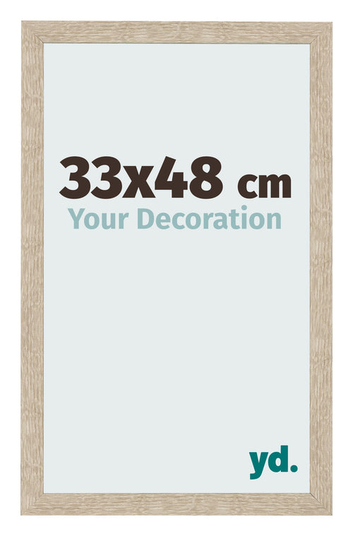 Bilderrahmen 33x48cm Sonoma Eiche MDF Bologna Vorne Messe | Yourdecoration.de