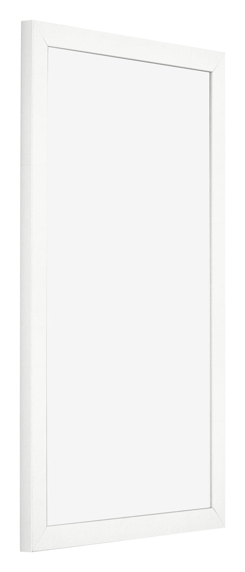 Bilderrahmen 33x48cm Weiss Hochglanz MDF Bologna Vorne Schrag | Yourdecoration.de