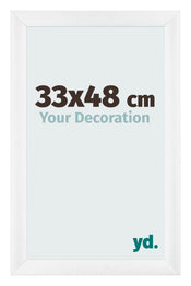 Bilderrahmen 33x48cm Weiß Vintage MDF Pisa Vorne Messe | Yourdecoration.de