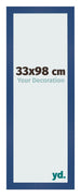 Bilderrahmen 33x98 cm Dunkelblau MDF Bologna Vorne Messe | Yourdecoration.de