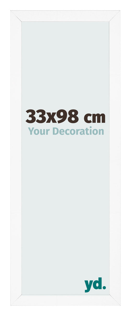 Bilderrahmen 33x98 cm Weiss Matt MDF Bologna Vorne Messe | Yourdecoration.de